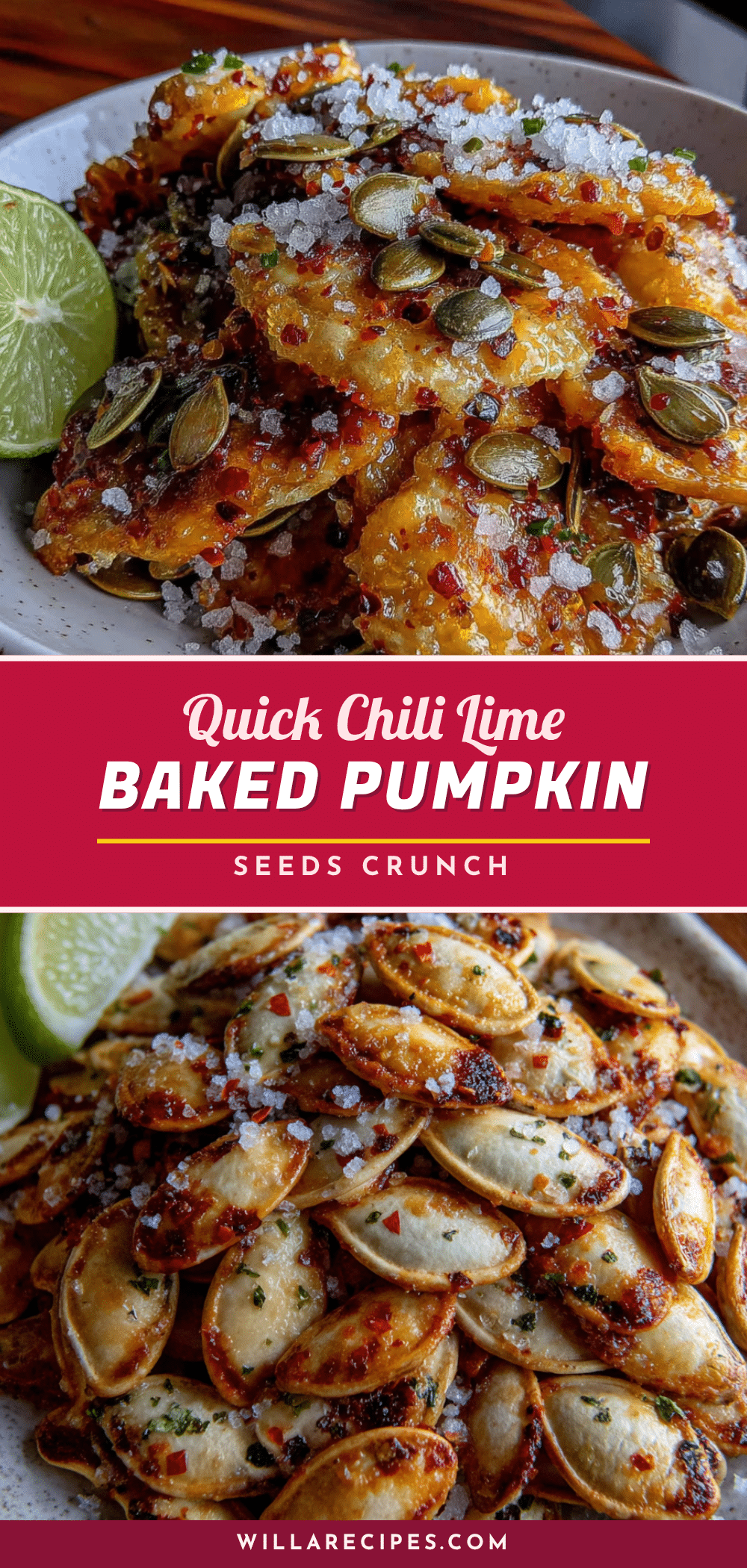 15-minute chili lime baked pumpkin seeds recipe