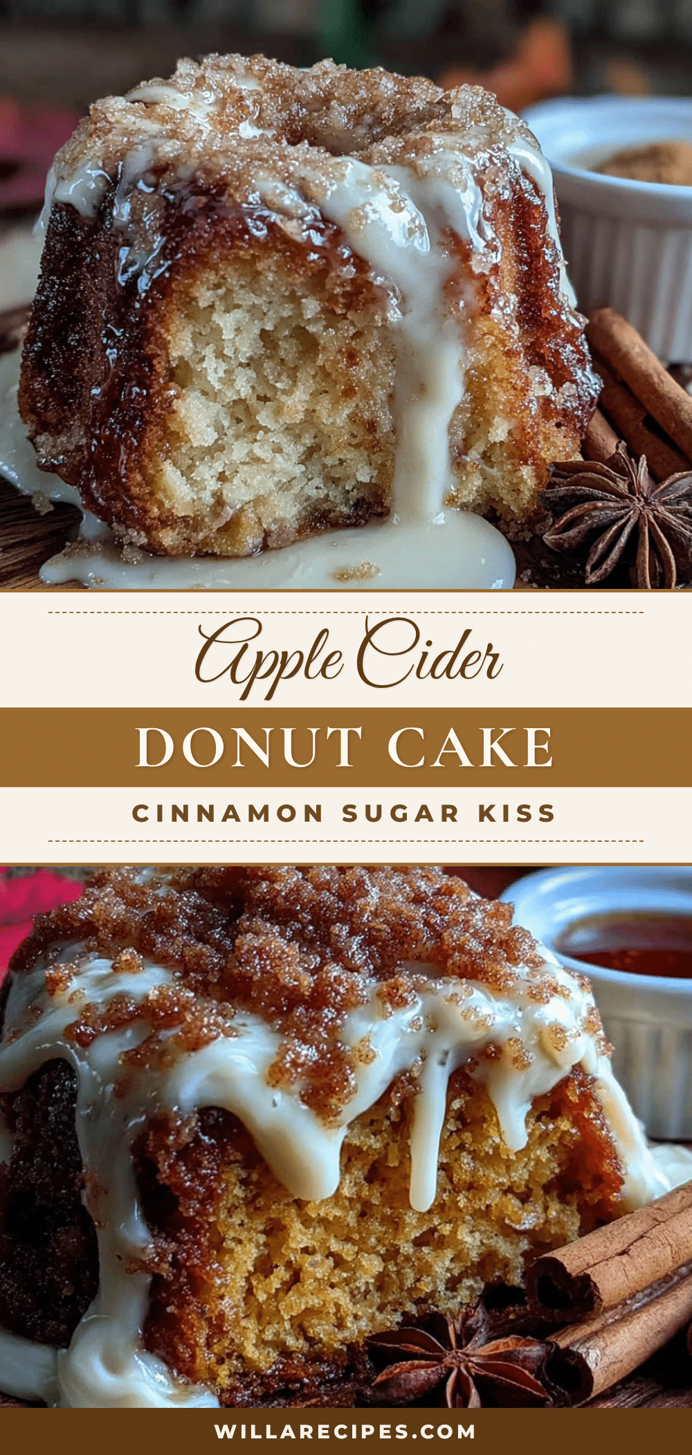 apple cider donut cake recipe