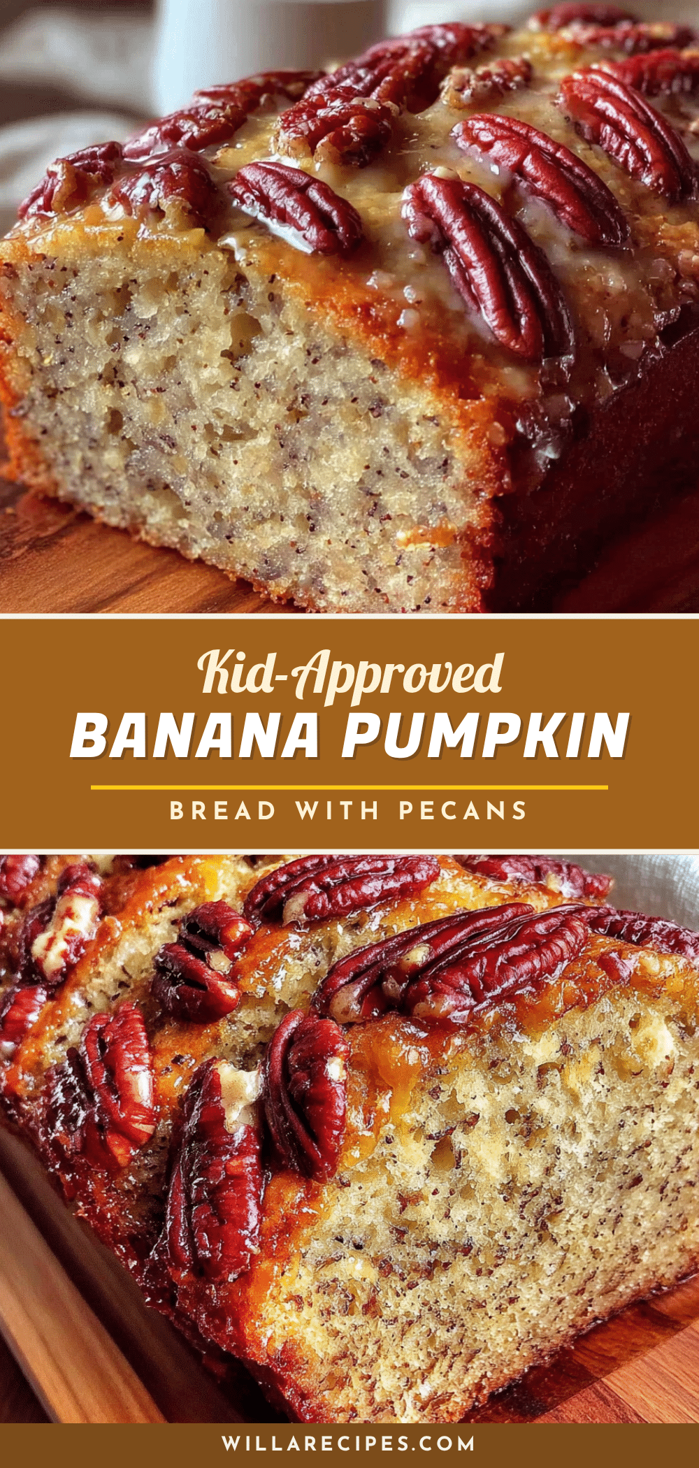 banana pumpkin bread with pecans recipe
