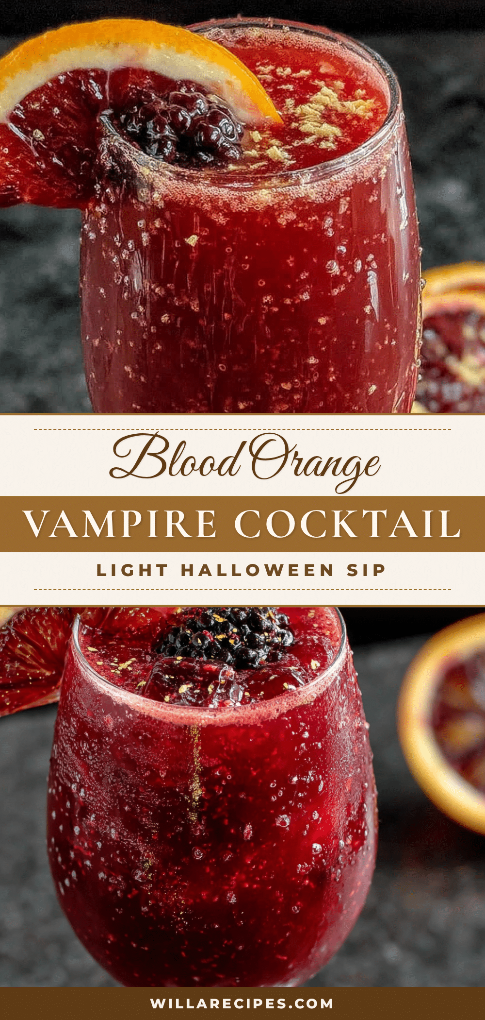 blood orange vampire halloween cocktail recipe