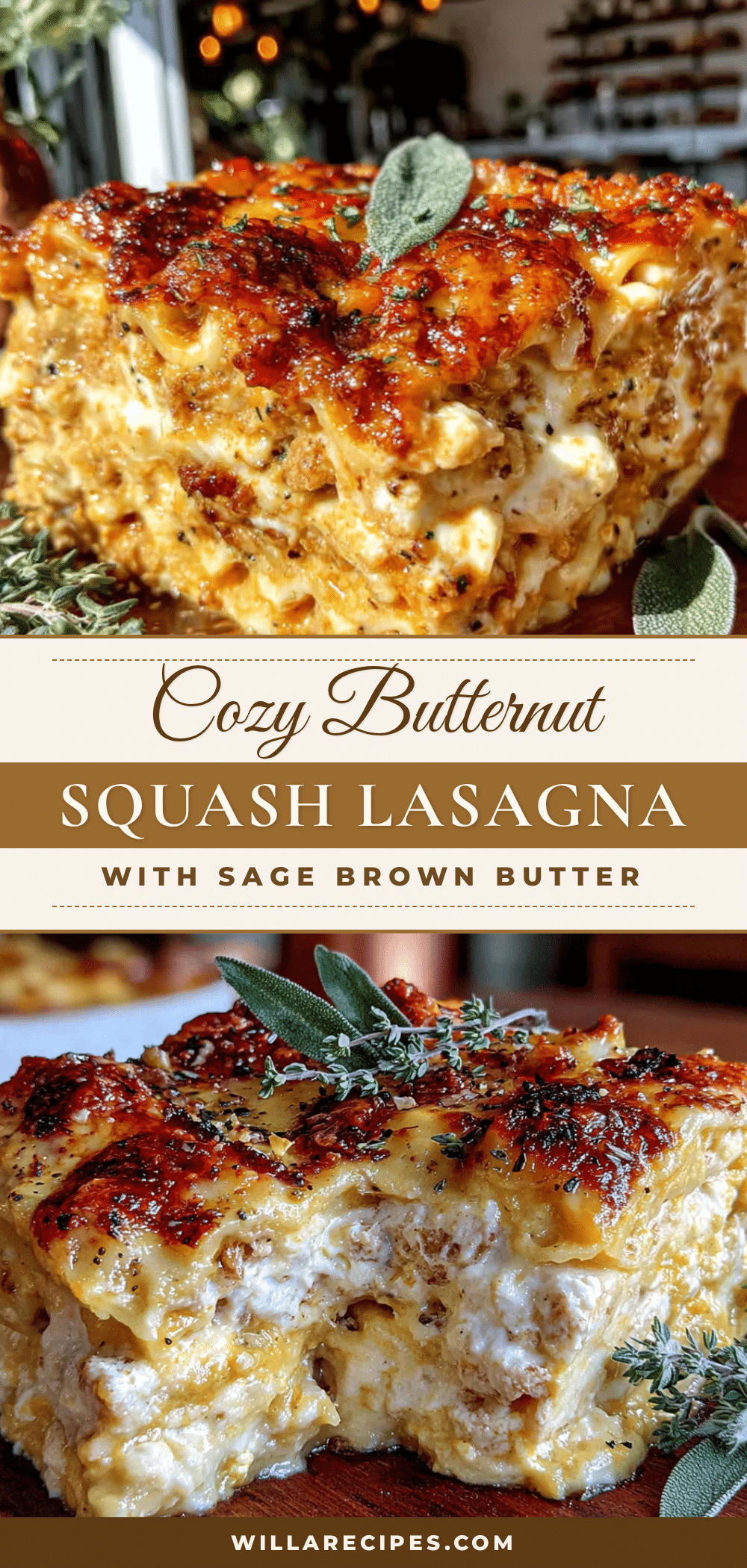 butternut squash lasagna recipe