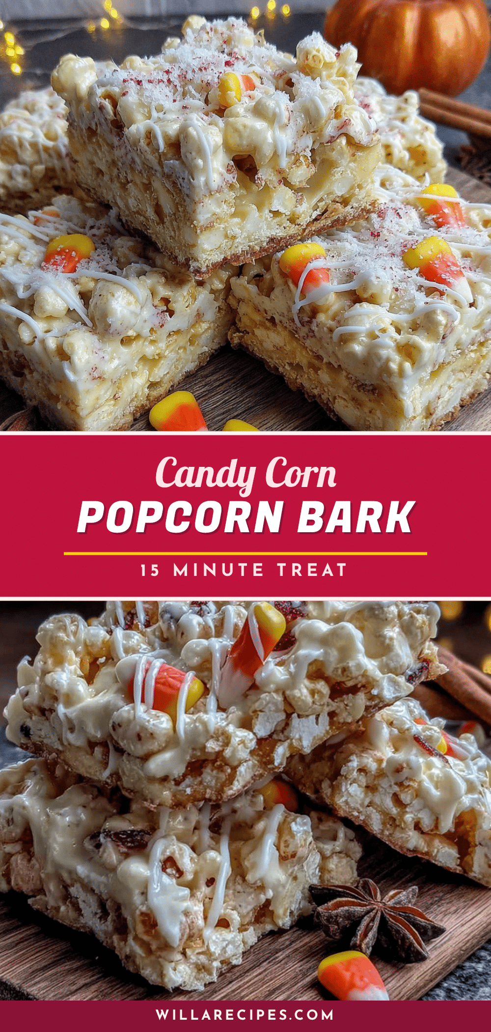 candy corn popcorn bark recipe