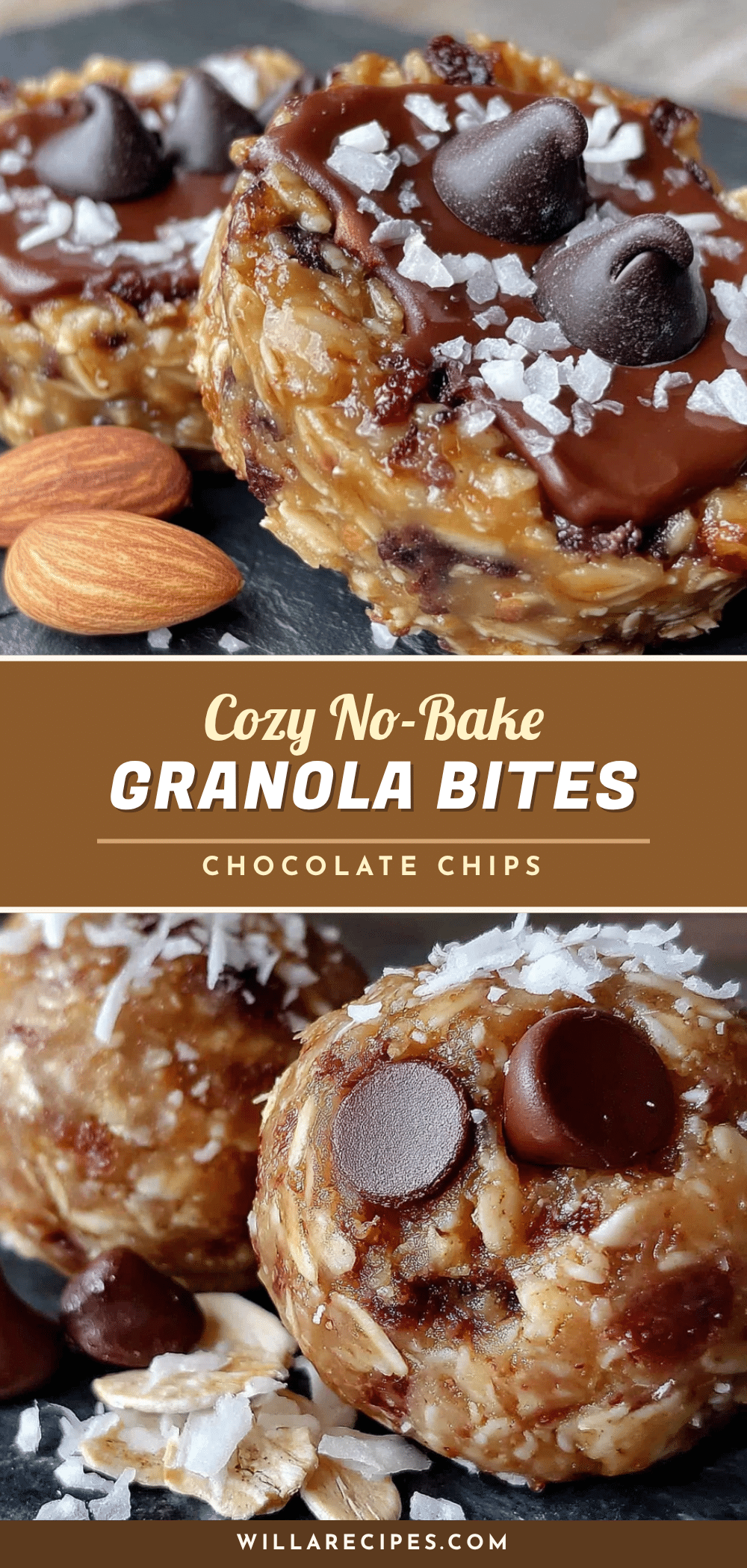 cozy no-bake granola bar bites with chocolate chips recipe