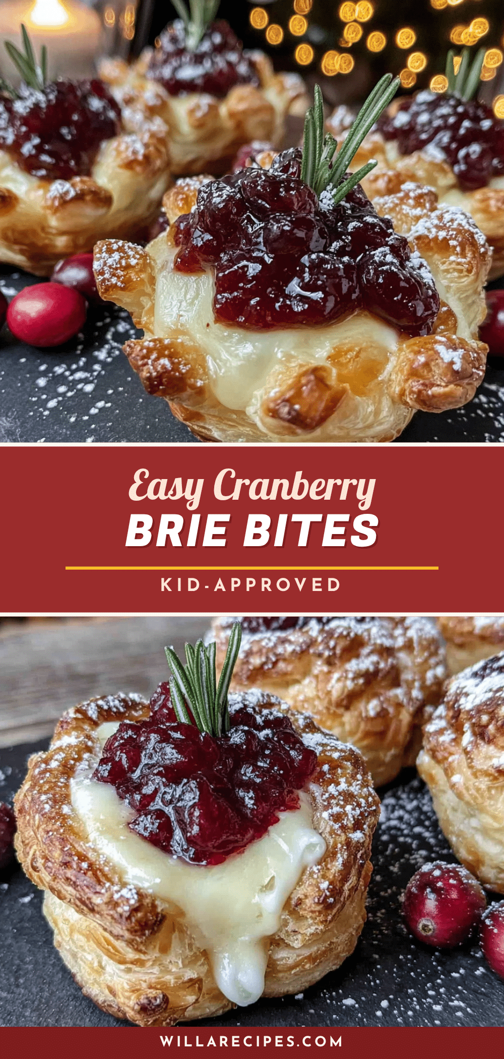 cranberry brie bites recipe