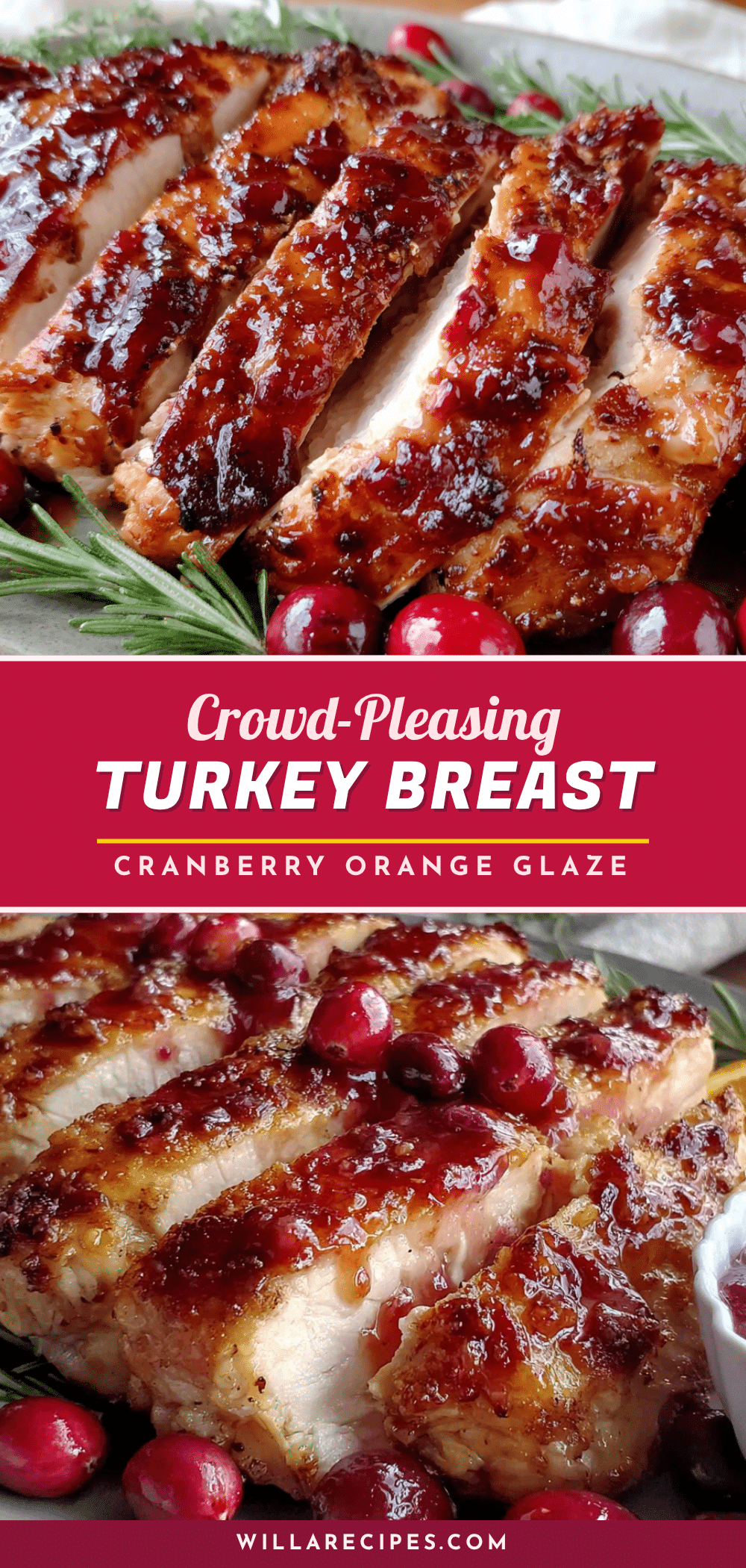 cranberry orange glazed turkey breast recipe