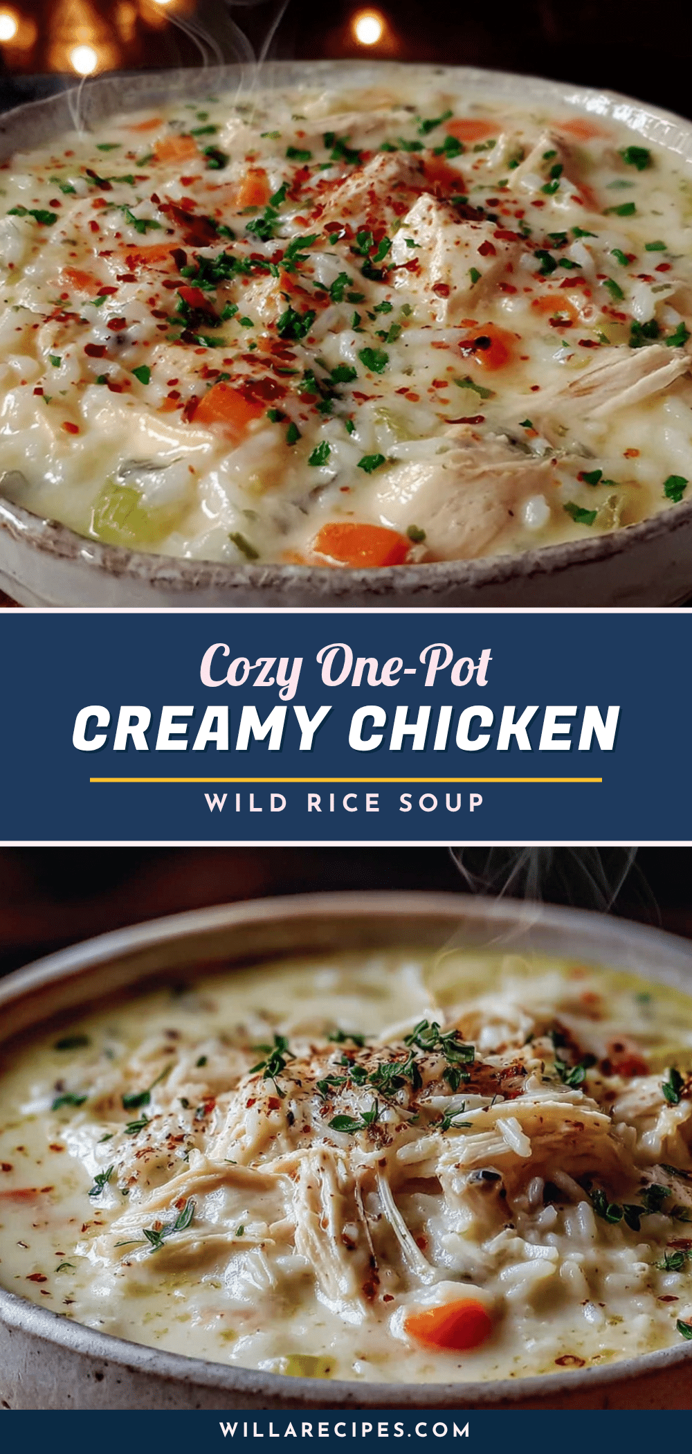 creamy chicken and wild rice soup recipe