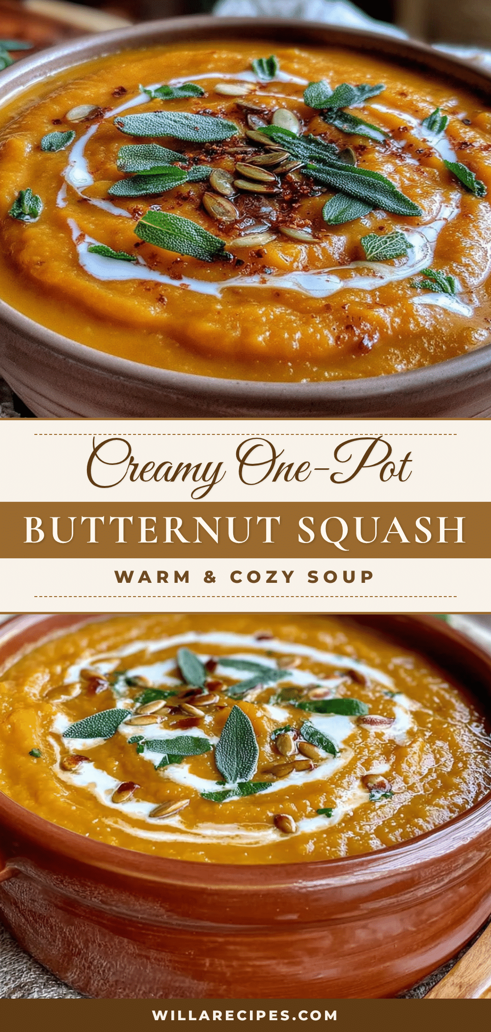 creamy one-pot butternut squash soup recipe