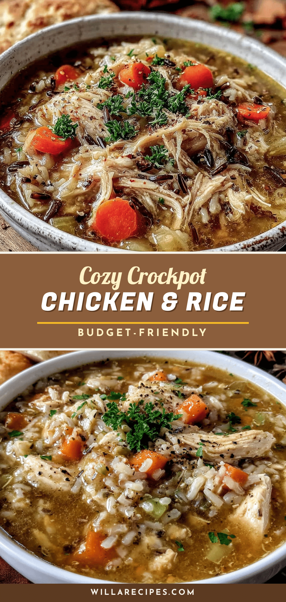 crockpot chicken and wild rice soup recipe