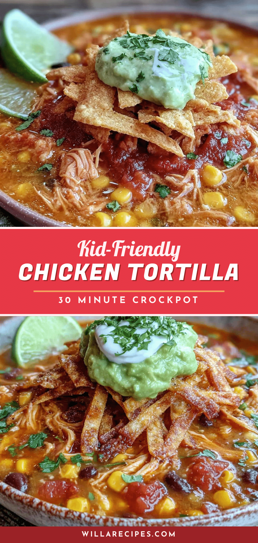 crockpot chicken tortilla soup recipe