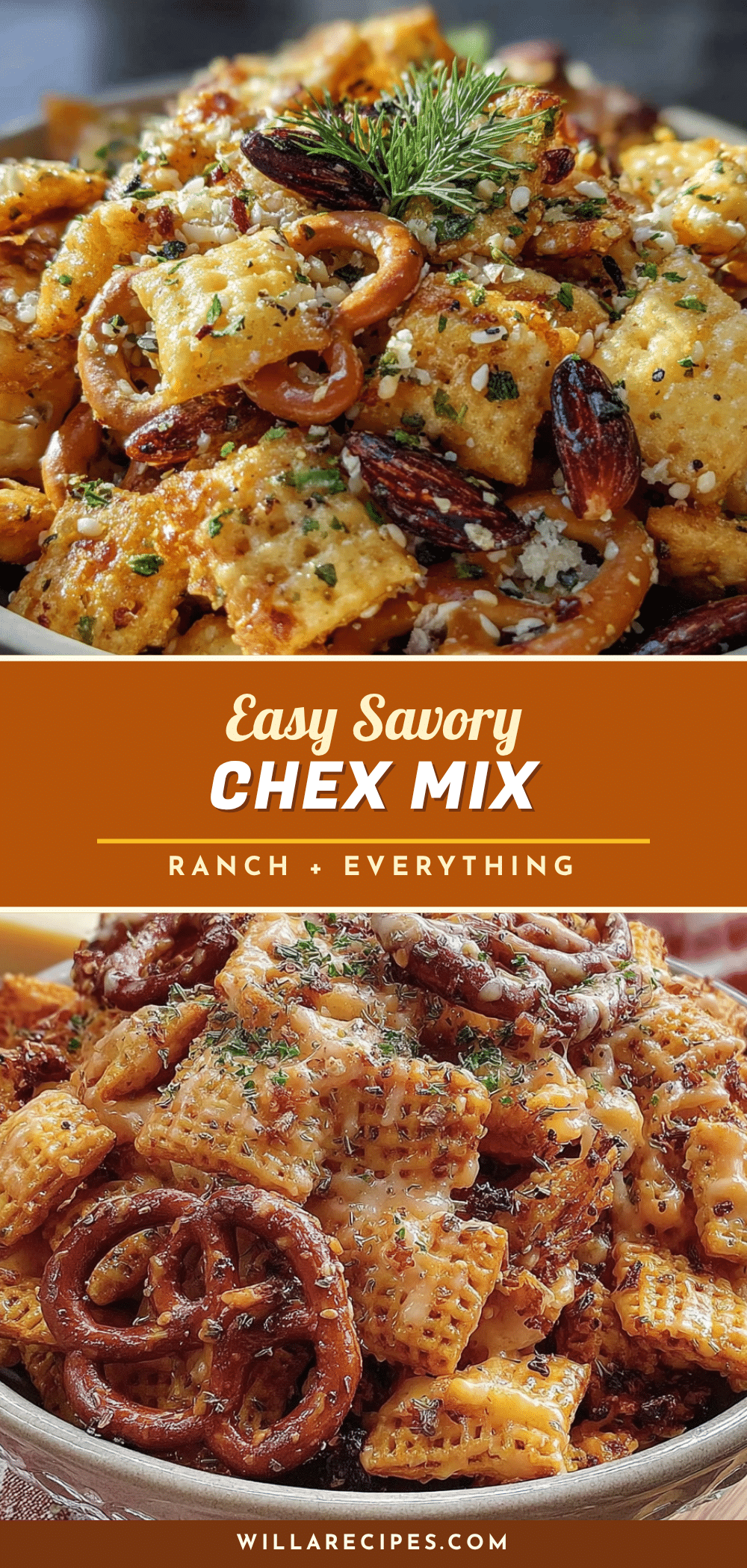 Easy Savory Chex Mix recipe