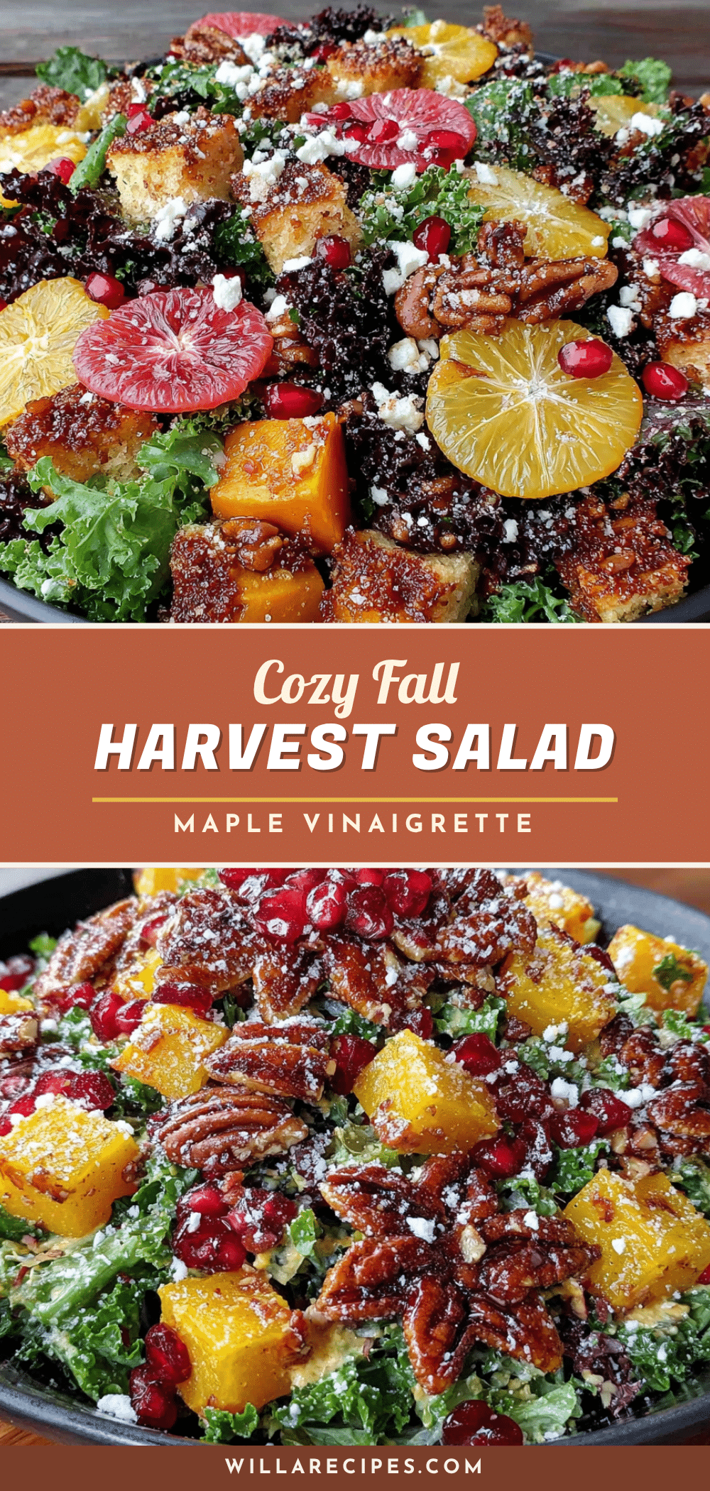 fall harvest salad with maple vinaigrette recipe