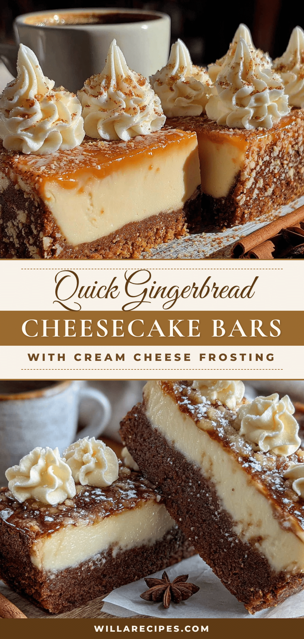 gingerbread cheesecake bars recipe