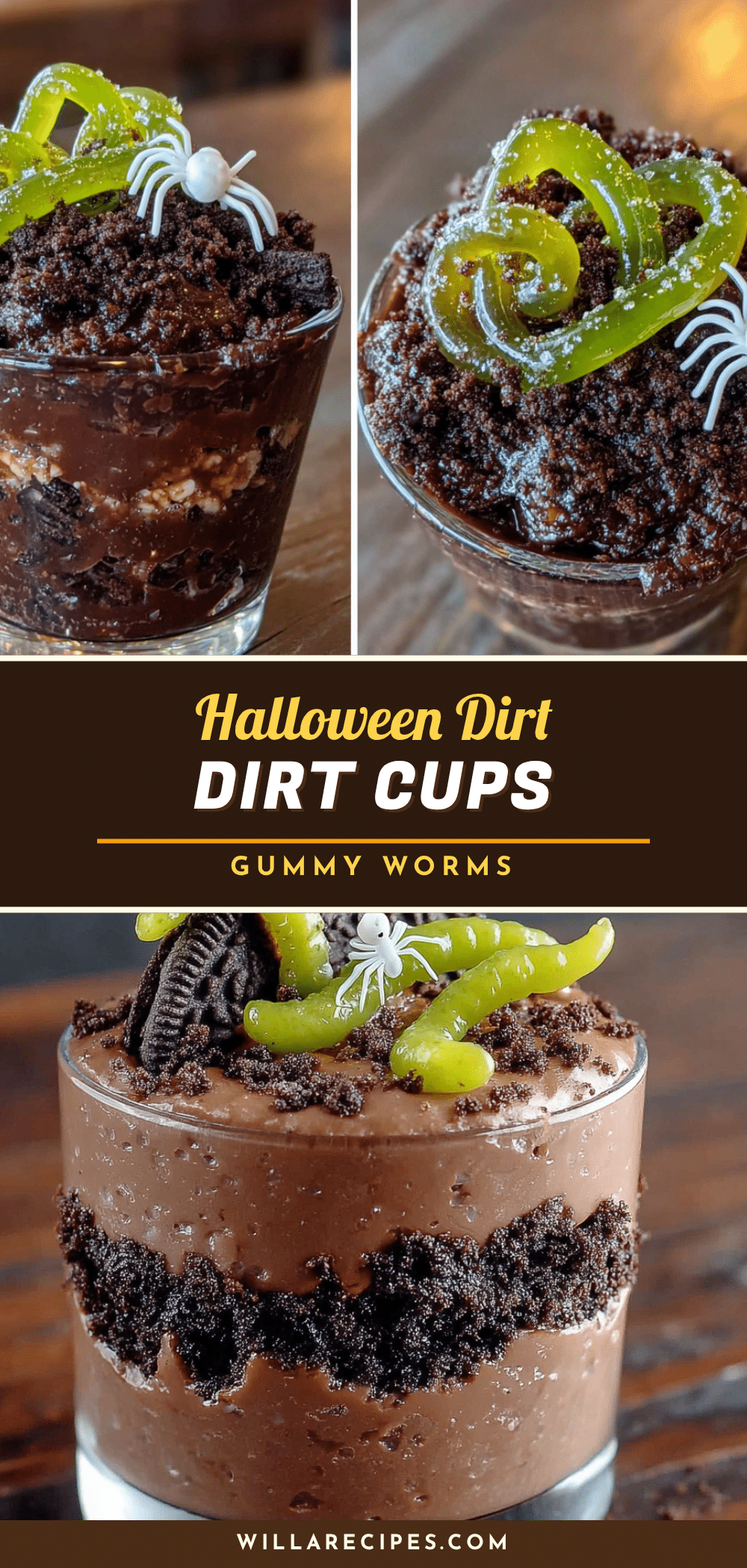 Halloween Dirt Cups recipe