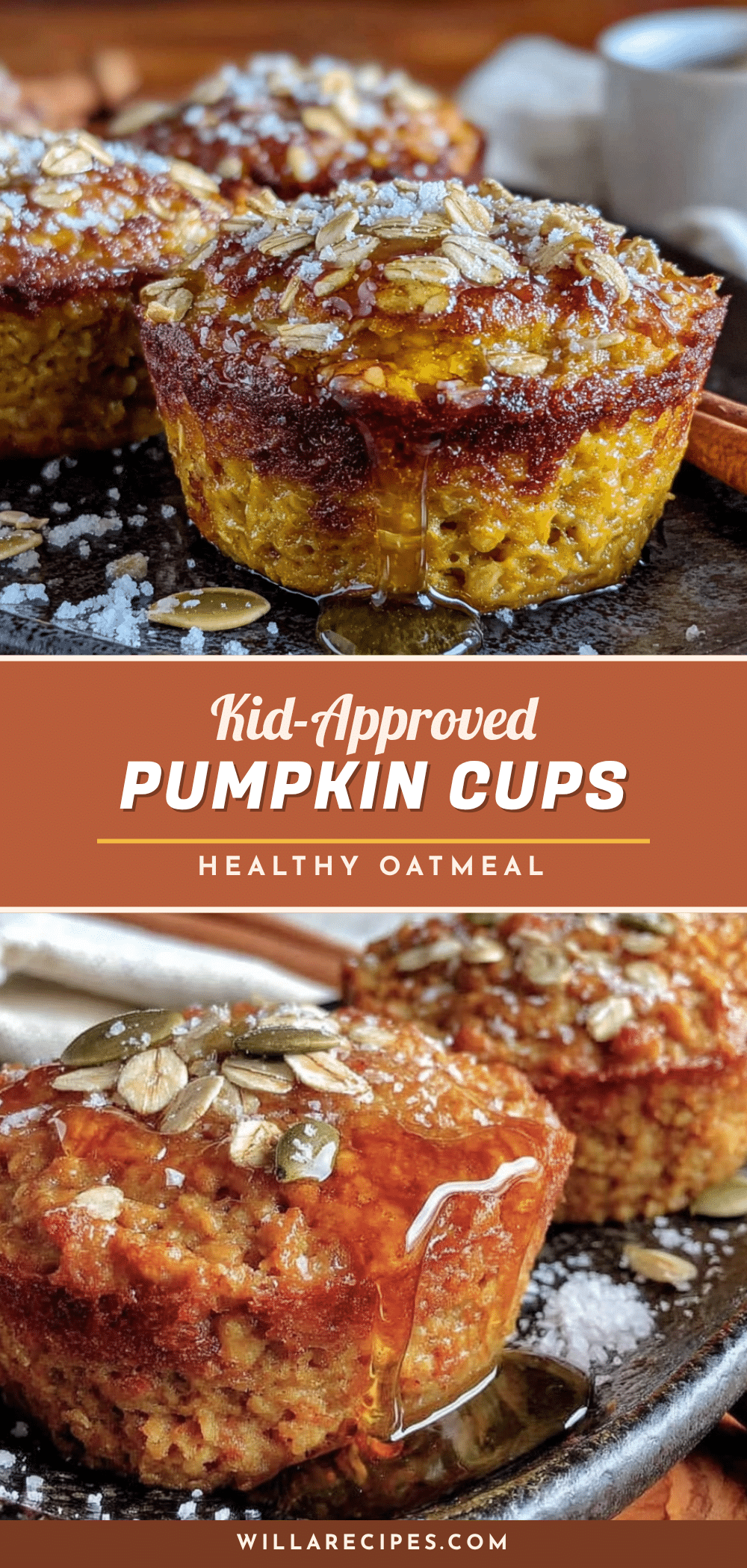 healthy pumpkin baked oatmeal cups recipe
