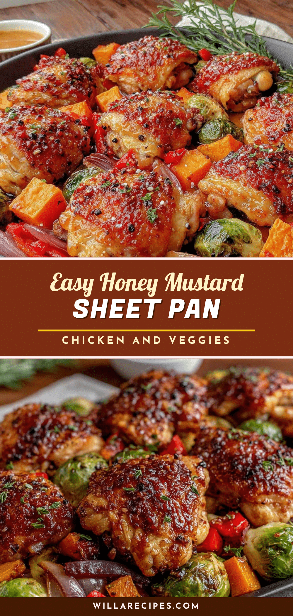honey mustard sheet pan chicken recipe