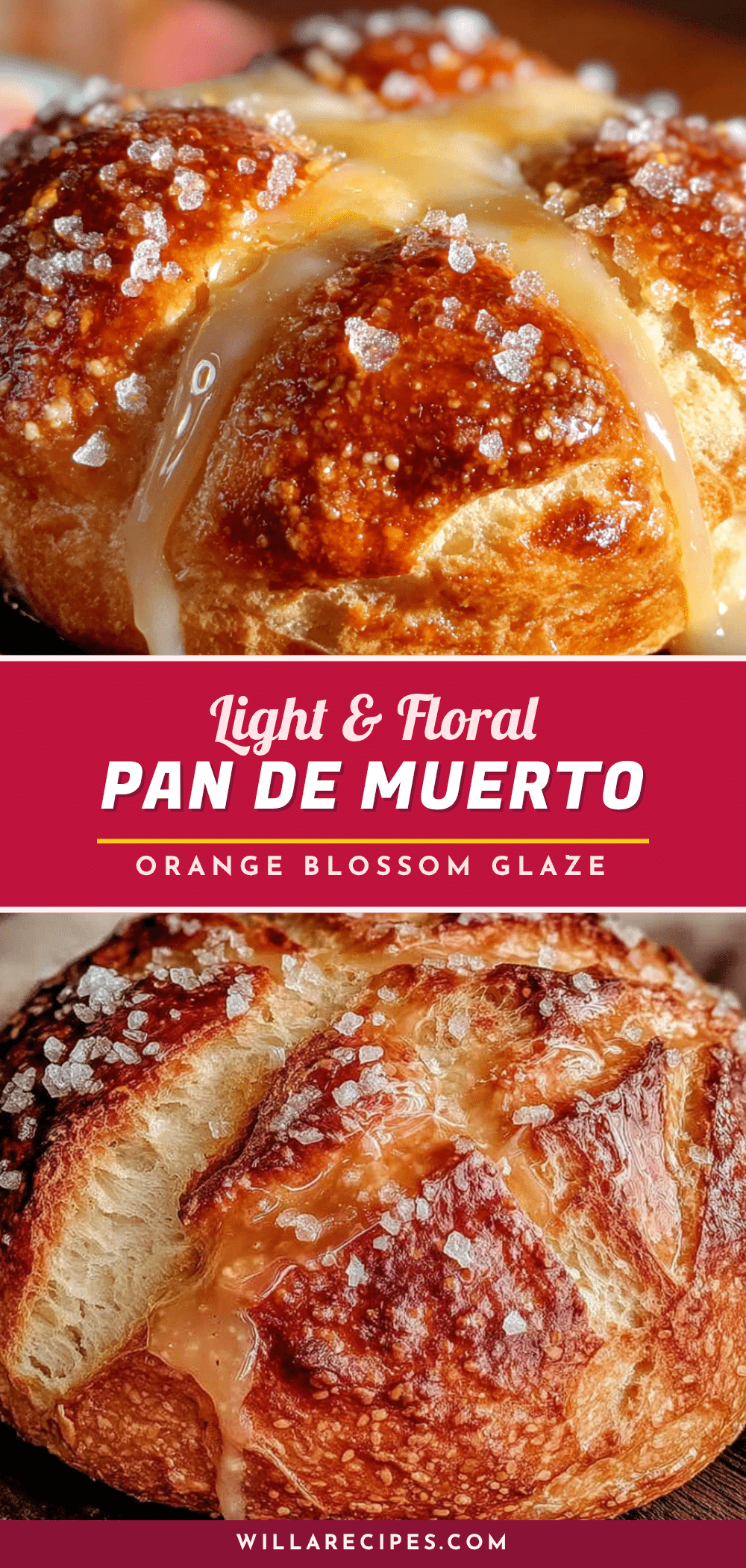 light pan de muerto with orange blossom glaze recipe