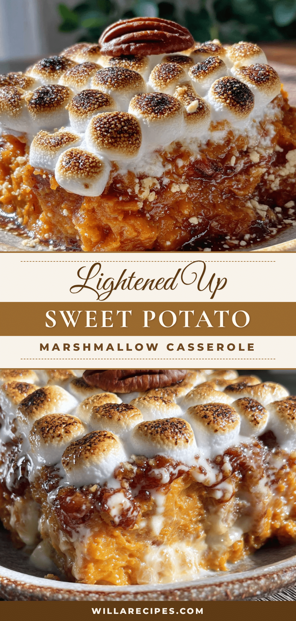 lightened up marshmallow sweet potato casserole recipe