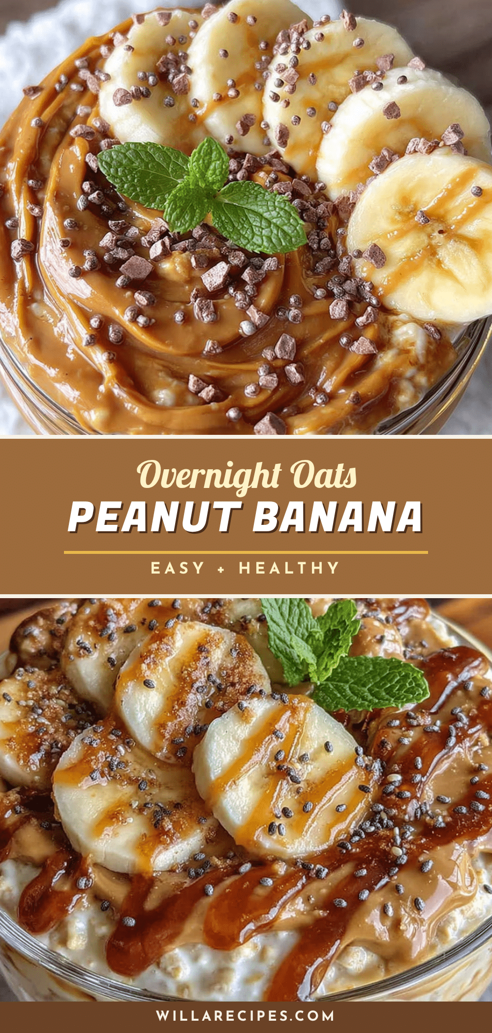overnight peanut butter banana oats recipe