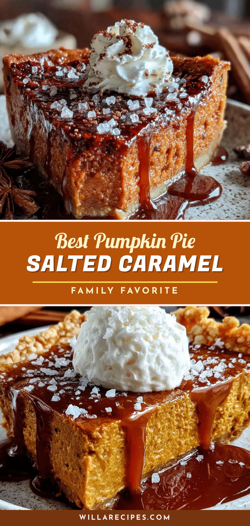 pumpkin pie with salted caramel recipe