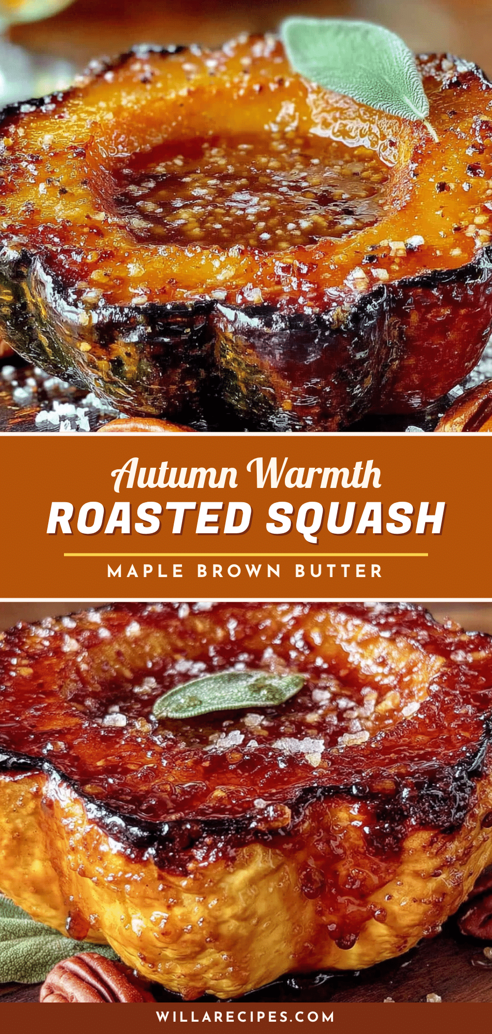 roasted acorn squash with maple brown butter recipe
