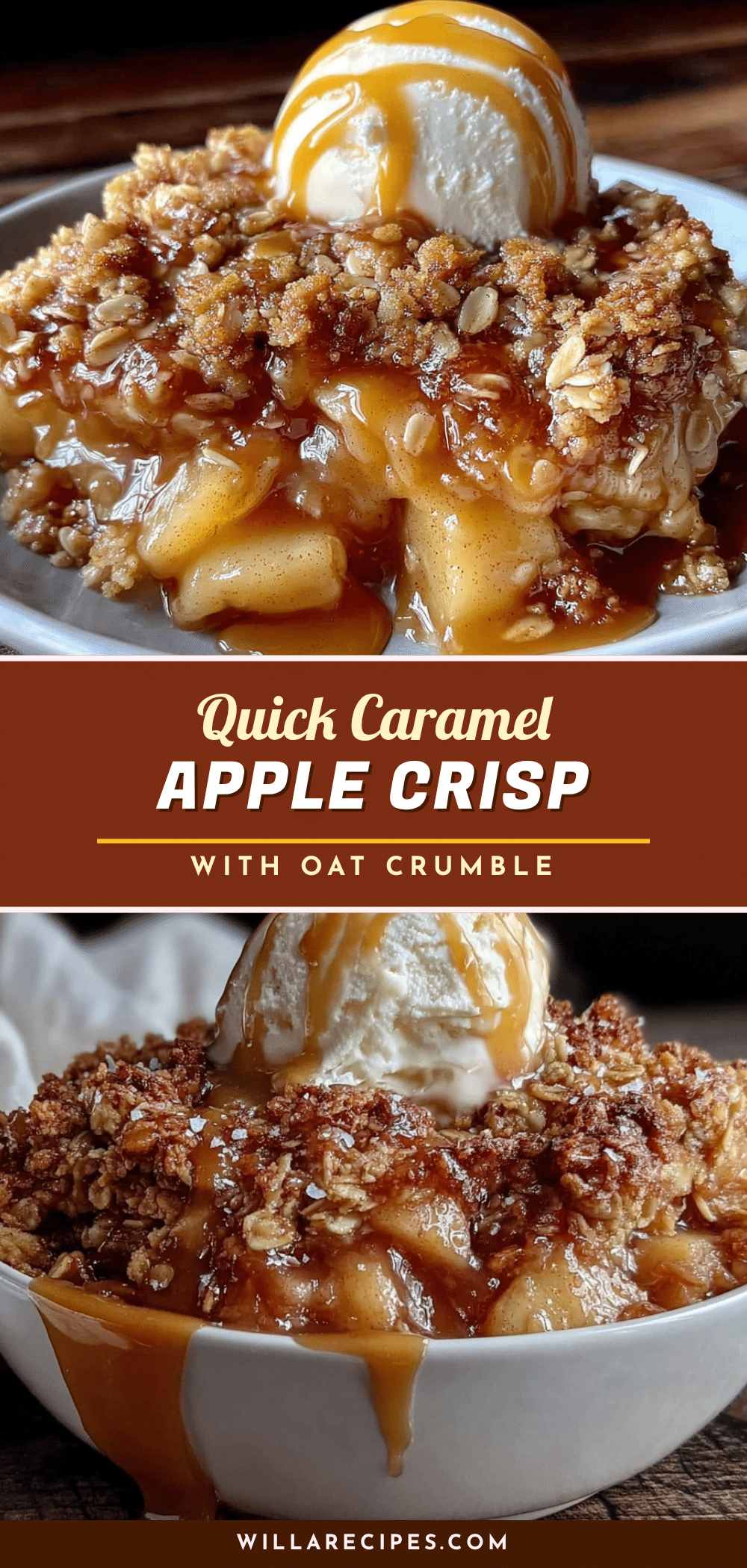 Salted Caramel Apple Crisp recipe