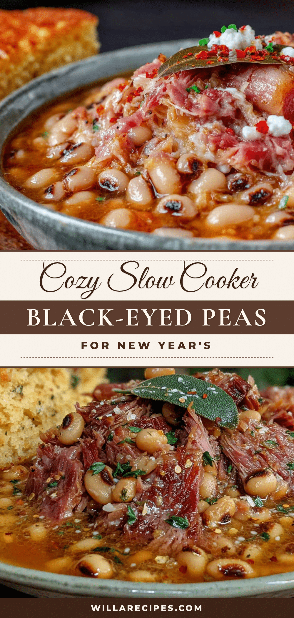 slow cooker black-eyed peas recipe