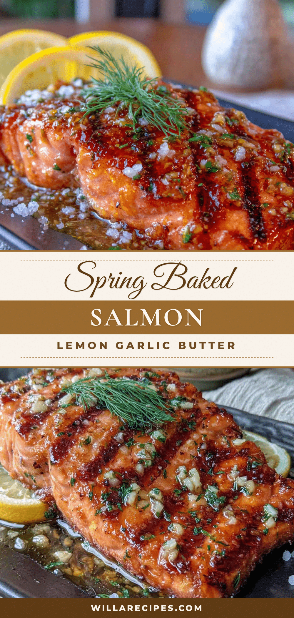 spring baked salmon recipe