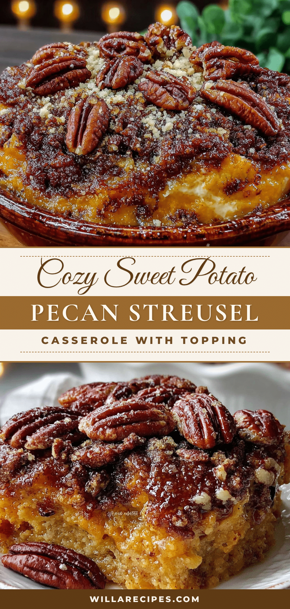 sweet potato casserole with pecan streusel recipe