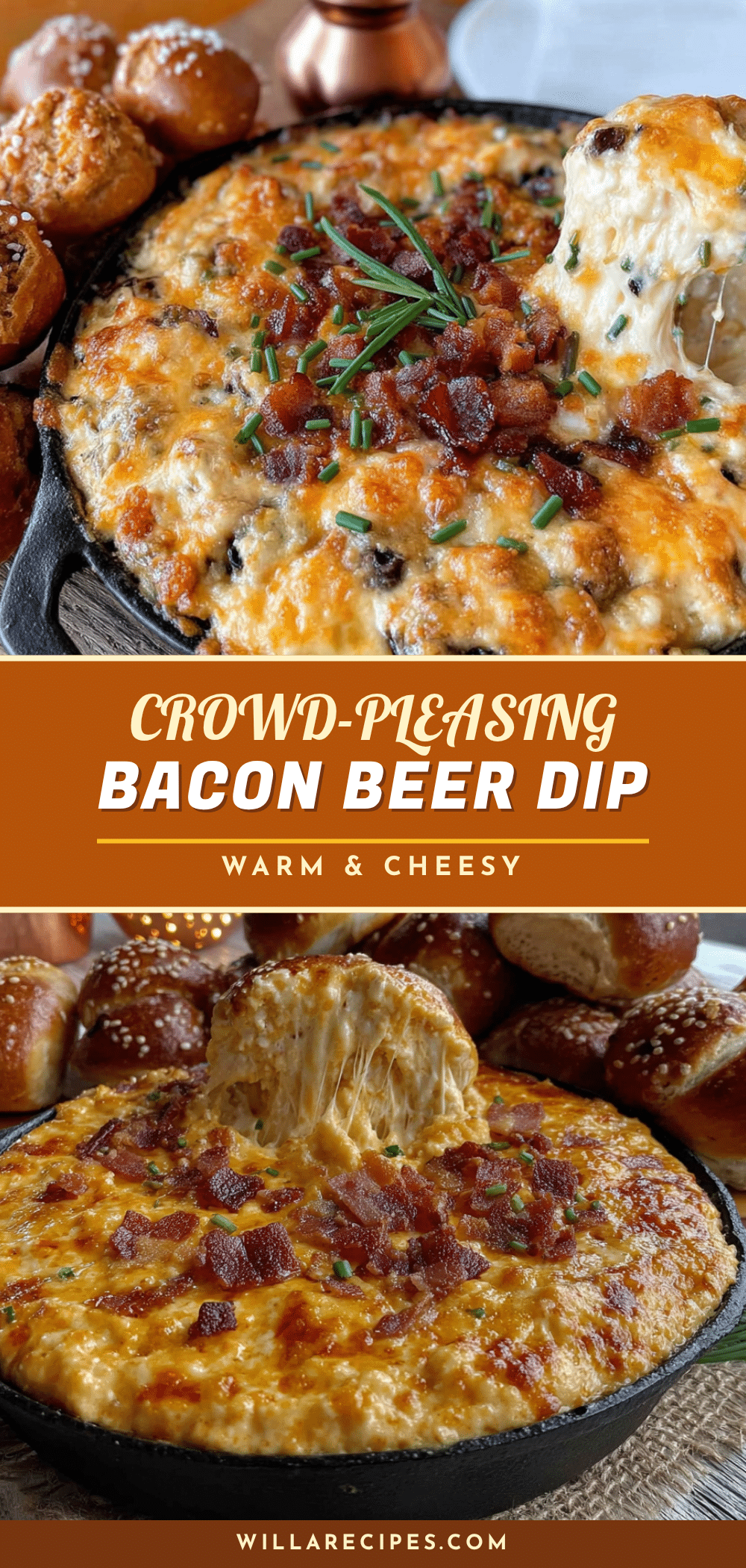 warm bacon and beer cheese dip recipe