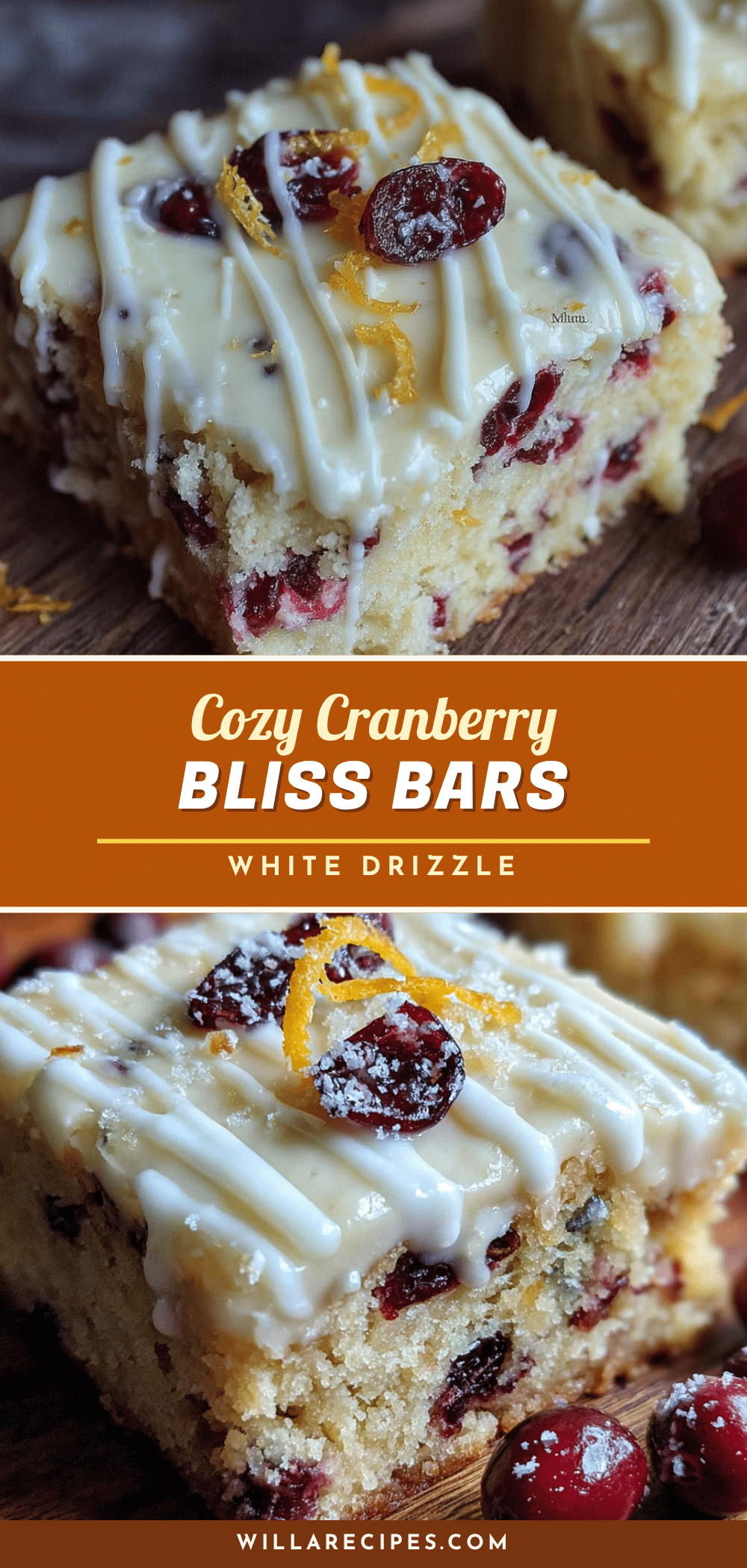 Cranberry bliss bars recipe